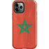 Morocco Flag Distressed iPhone 12 Pro Impact Case